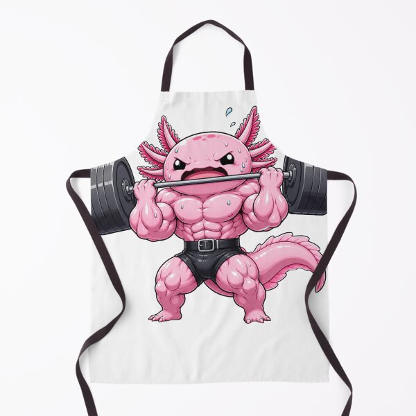 Item preview, Buff Gym Axolotl Funny Weightlifting Fitness Muscle designed and sold by Uniqueauraaprints.