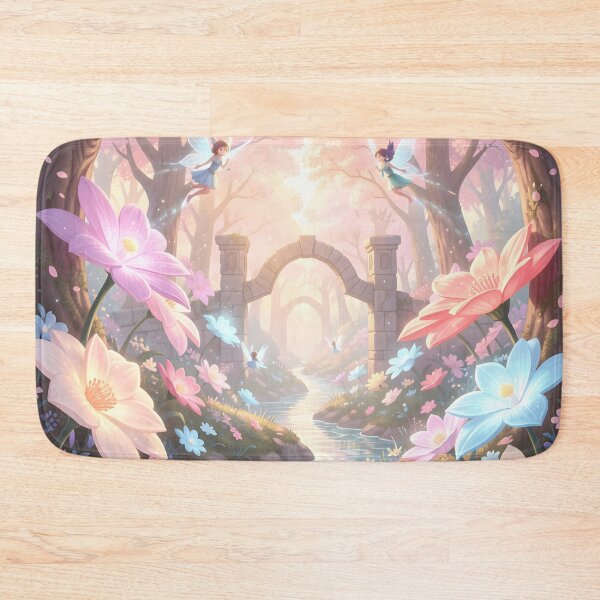 Item preview, Fairies Dance Over Cherry Blossom Stream designed and sold by Fanta-sticky.