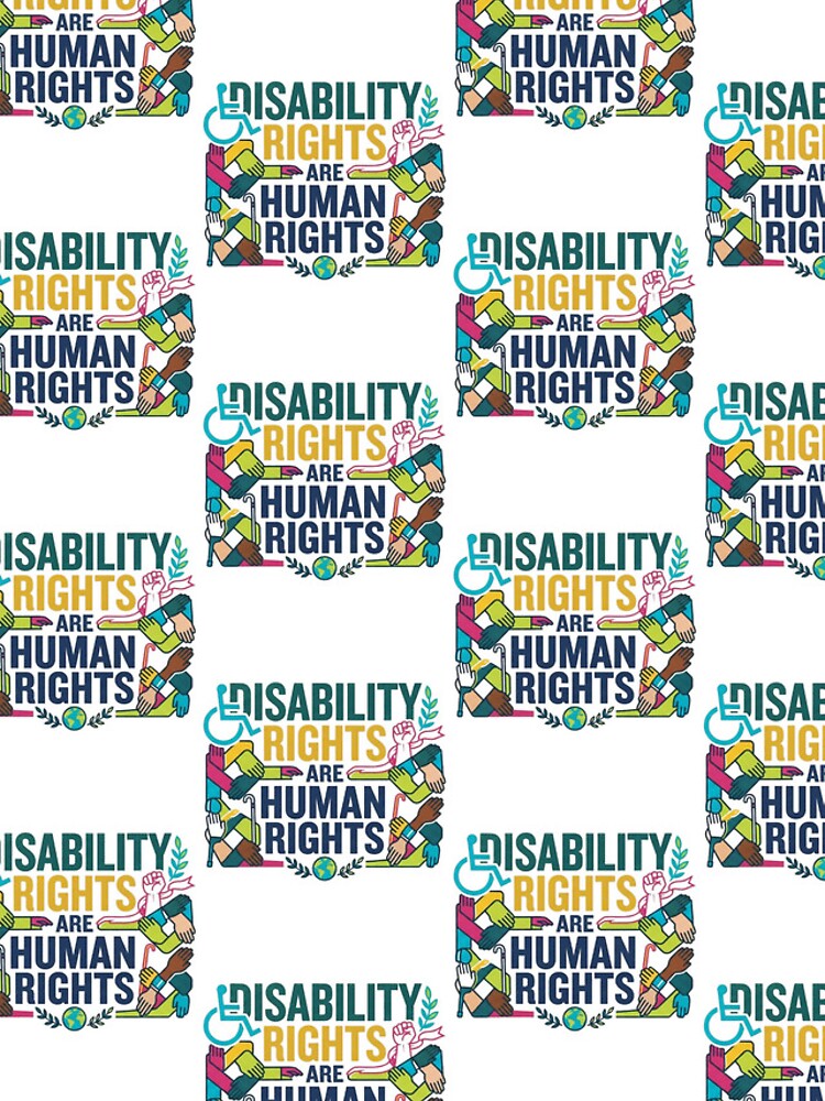 Thumbnail 4 of 4, iPhone Case, Disability Rights Are Human Rights designed and sold by Zbixu.