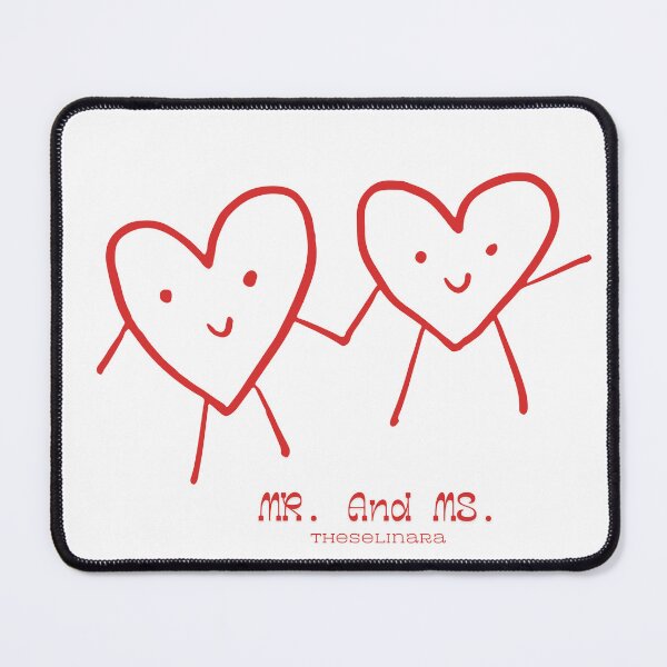 Item preview, Mr and Ms Cute Hearts Minimalist Line Art designed and sold by Theselinara.