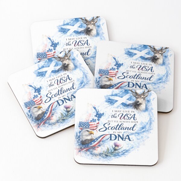 Item preview, Scotland In My DNA, USA My Home designed and sold by SMalcolmDesigns.