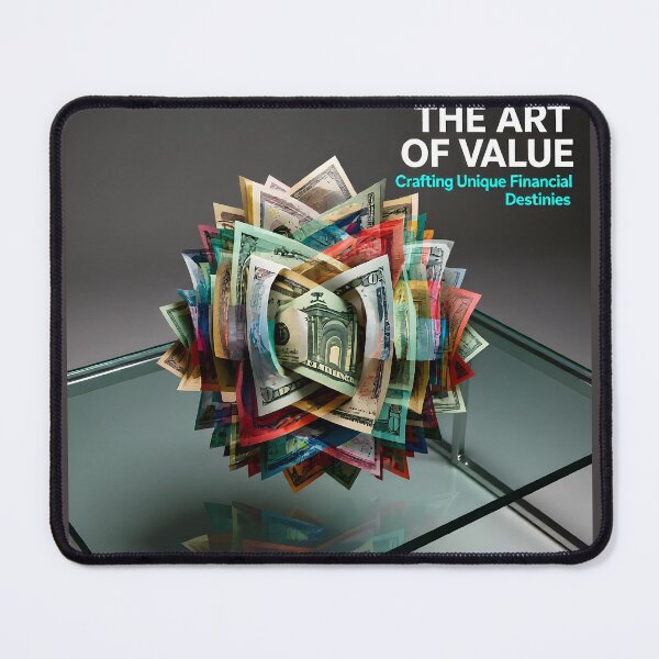 Item preview, The Art of Value Global Currency Sculpture: Modern Glass Desk Finance Poster designed and sold by Creative-RE.