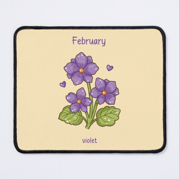 Item preview, February Birth Flower – Violet designed and sold by TheRightNotes.