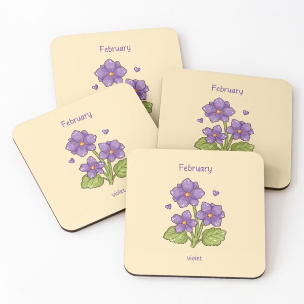 Item preview, February Birth Flower – Violet designed and sold by TheRightNotes.