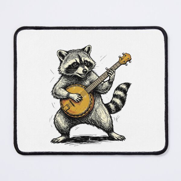 Item preview, Vintage Banjo Raccoon Musician designed and sold by Roy & Tiffany.