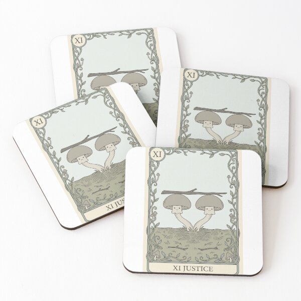 Item preview, Justice Mushroom Tarot Card Mycelium Art designed and sold by SMARTKIT  DESIGNAGENCY.