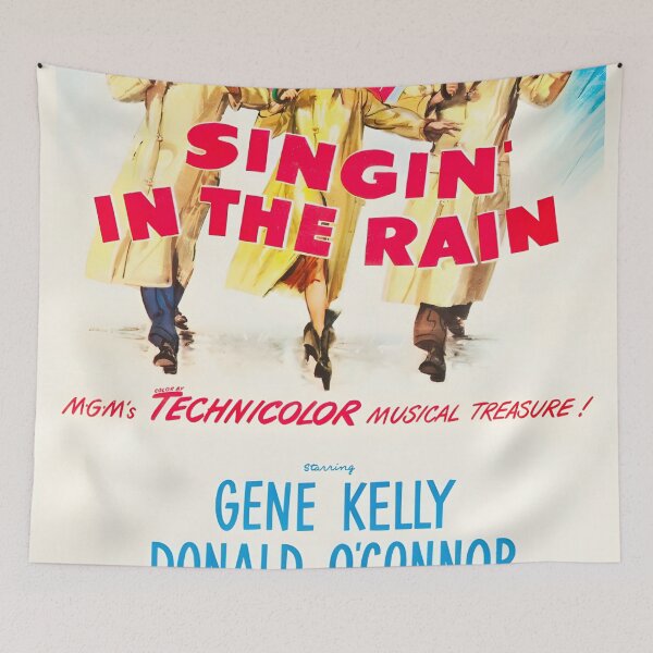 Item preview, Singing In The Rain Original Custom Vintage Movie Poster Wall Art designed and sold by Cool Robot Bro..