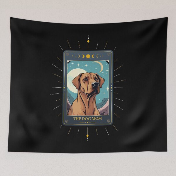 Artikelvorschau, Lustige Rhodesian Ridgeback Tarotkarte Hund Muttertag Mama entworfen und verkauft von rafaeltto.