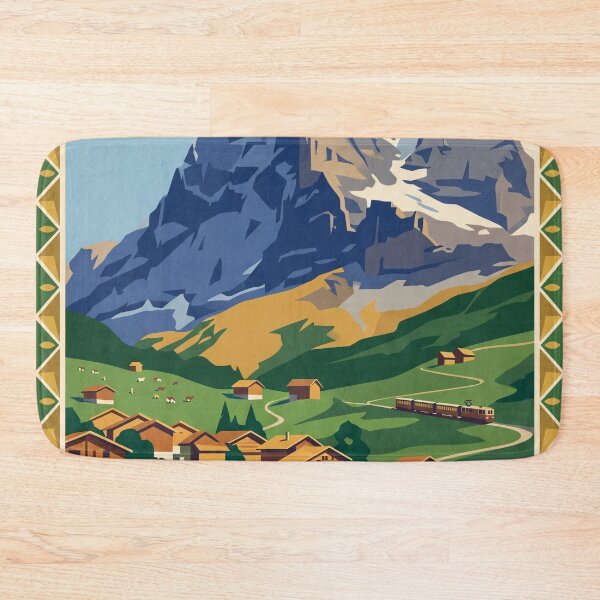 Item preview, Grindelwald Switzerland Vintage Travel Poster designed and sold by Bomax121.