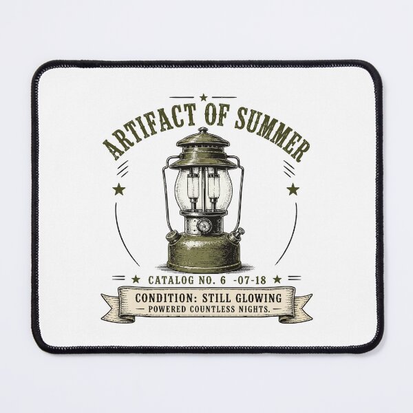 Item preview, Artifact of Summer | Vintage Camping Lantern | Still Glowing | Retro Engraving Graphic designed and sold by Mikoff04-arts.