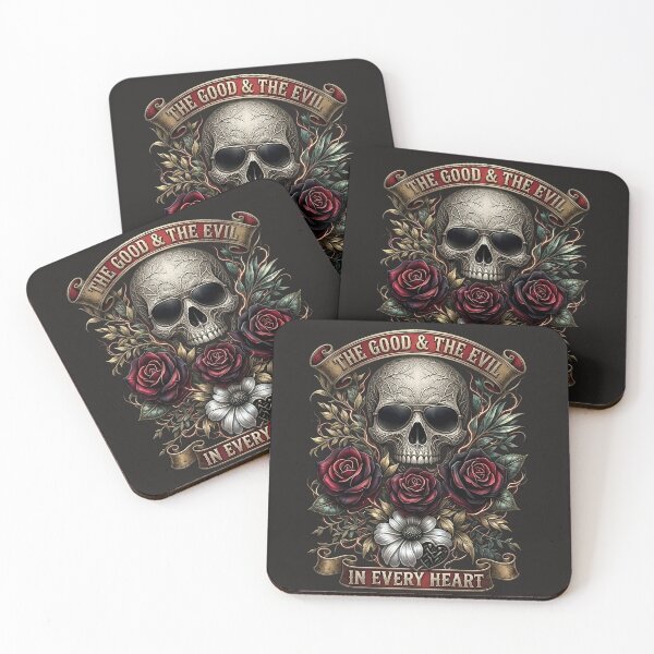 Item preview, Shaded Engraved Skull Rose Banner designed and sold by Voodoo Store Paranormal Collections.