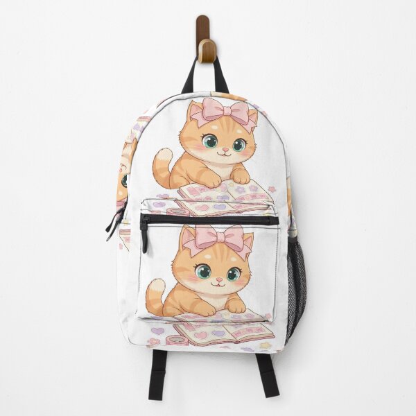Item preview, Cute Cat Decorating Kawaii Sticker Scrapbook designed and sold by Moody Vibes Studio.