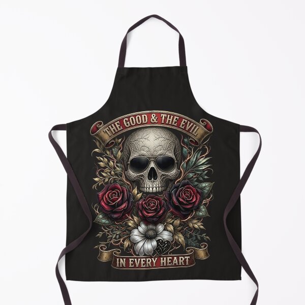 Item preview, Shaded Engraved Skull Rose Banner designed and sold by Voodoo Store Paranormal Collections.