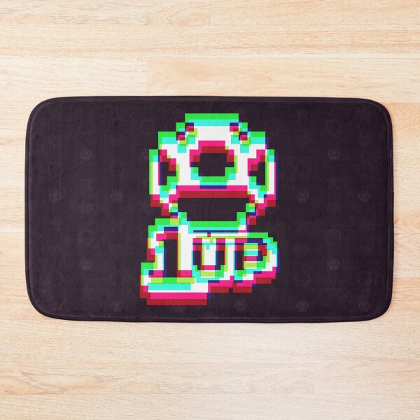 Item preview, 1up Mushroom Negative Synthwave 4 - Dark designed and sold by animinimal.