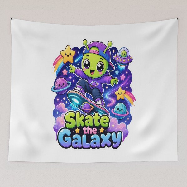 Item preview, Alien Skate the Galaxy Design designed and sold by Ruamid.