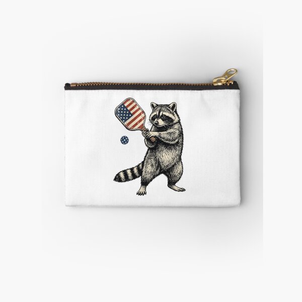 Item preview, Patriotic Pickleball Raccoon Paddle designed and sold by Roy & Tiffany.