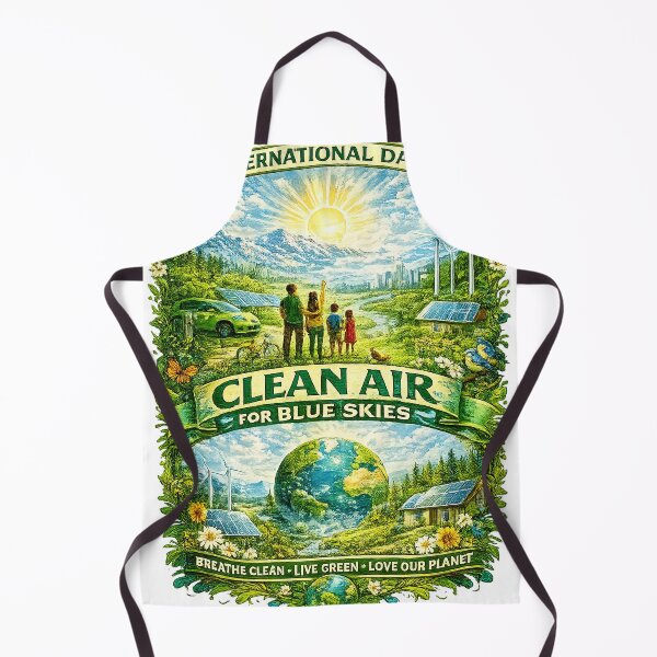 Item preview, International Day of Clean Air for Blue Skies 2026 | Breathe Clean • Live Green • Love Our Planet T-Shirt designed and sold by GooniSL.