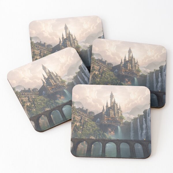 Item preview, Guardian Bridge, Grand Elven Castle and Cascading Falls designed and sold by BlareBlare.