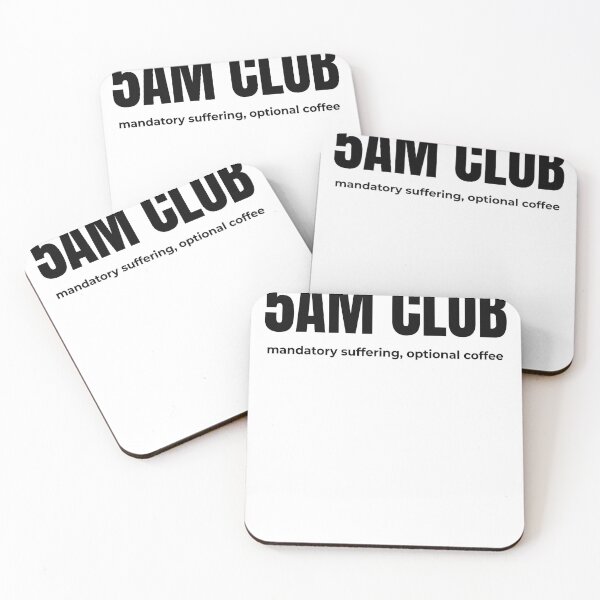 Item preview, 5AM Club Funny Running Shirt Mandatory Suffering Optional Coffee designed and sold by TheOddHour.