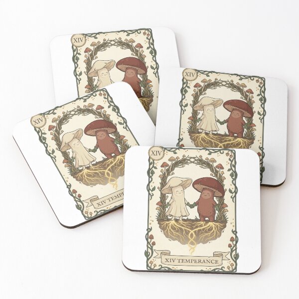 Item preview, Temperance Mushroom Tarot Card Balance designed and sold by SMARTKIT  DESIGNAGENCY.