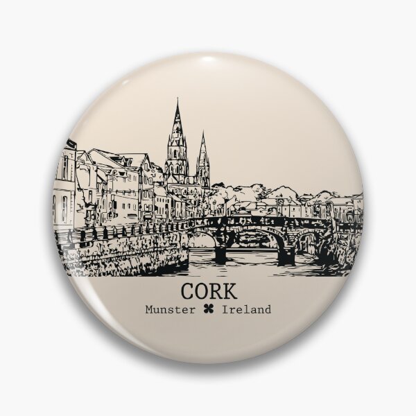 Item preview, Cork IRL - Vintage Ink Cityscape designed and sold by Lakeric.