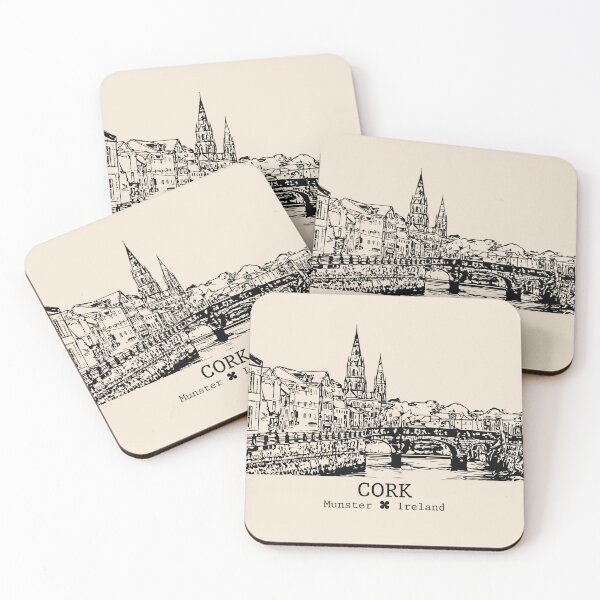 Item preview, Cork IRL - Vintage Ink Cityscape designed and sold by Lakeric.