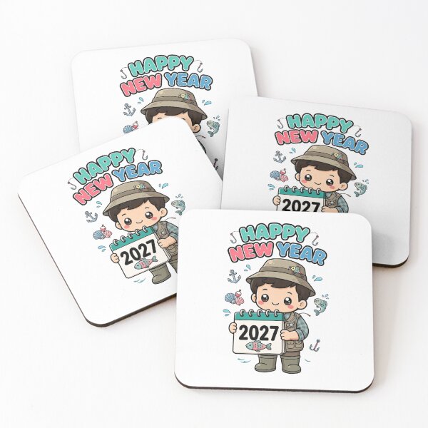 Item preview, Cute Fisherman Happy New Year 2027 designed and sold by M.Store.