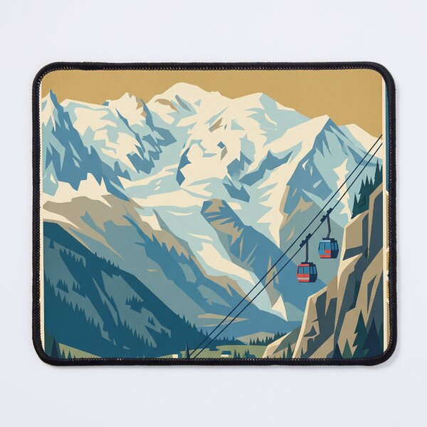Item preview, Chamonix France Vintage Travel Poster designed and sold by Bomax121.