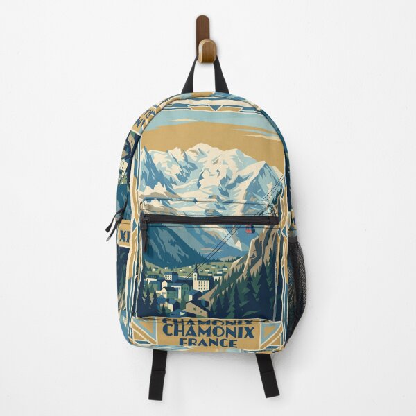 Item preview, Chamonix France Vintage Travel Poster designed and sold by Bomax121.