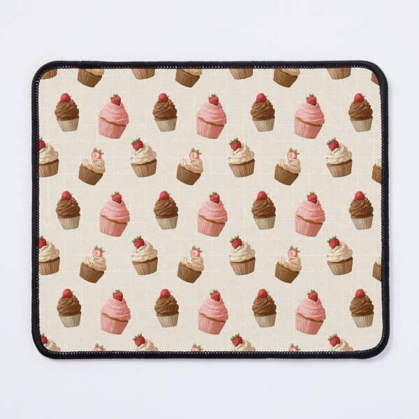 Item preview, Strawberry Chocolate Cupcake Pattern designed and sold by LouieVanille.