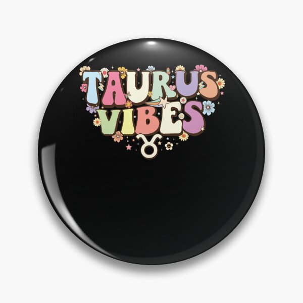 Item preview, Taurus Vibes Colorful Bubble Text Art designed and sold by ayion.