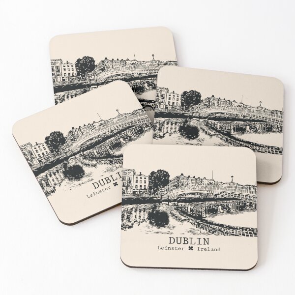Item preview, Dublin IRL - Vintage Ink Cityscape designed and sold by Lakeric.
