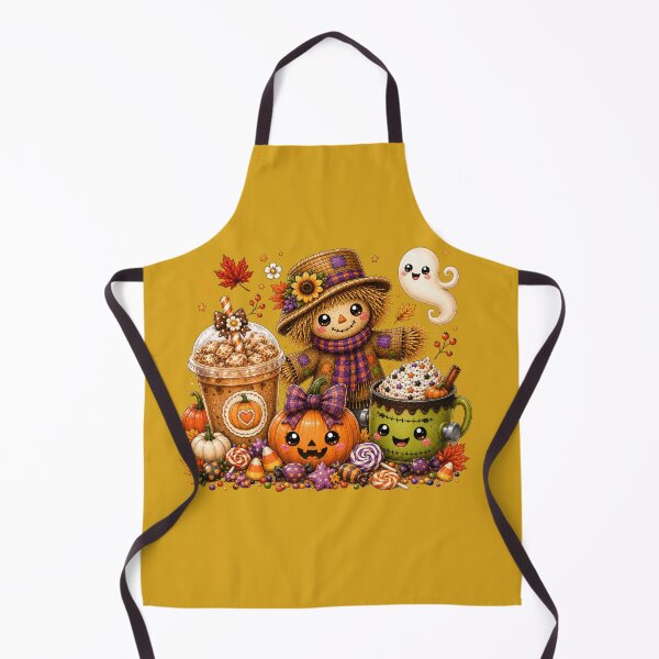 Item preview, Cute Kawaii Halloween Scarecrow Pumpkin Spice Coffee Ghost Shirt | Cozy Fall Autumn Pumpkin Patch Aesthetic Design designed and sold by ALH Apparel.