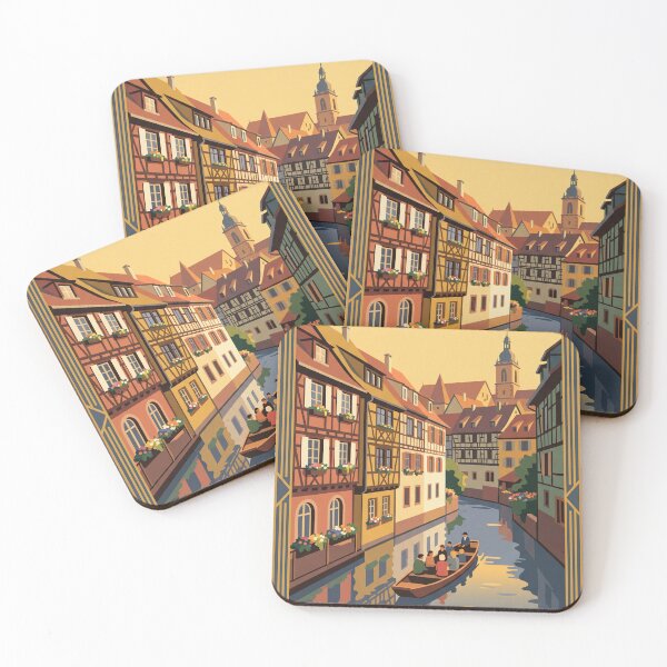 Item preview, Colmar France Vintage Travel Poster designed and sold by Bomax121.