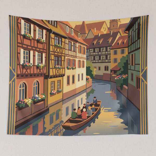 Item preview, Colmar France Vintage Travel Poster designed and sold by Bomax121.
