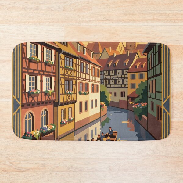 Item preview, Colmar France Vintage Travel Poster designed and sold by Bomax121.