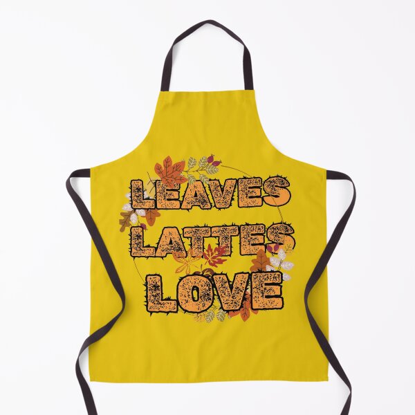 Item preview, Leaves Latte Love – Cozy Autumn Fall Typography Design designed and sold by HappyNestIN.