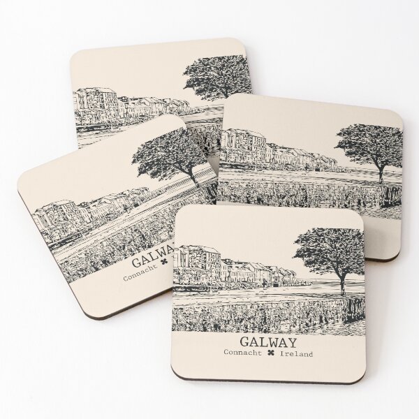 Item preview, Galway IRL - Vintage Ink Cityscape designed and sold by Lakeric.