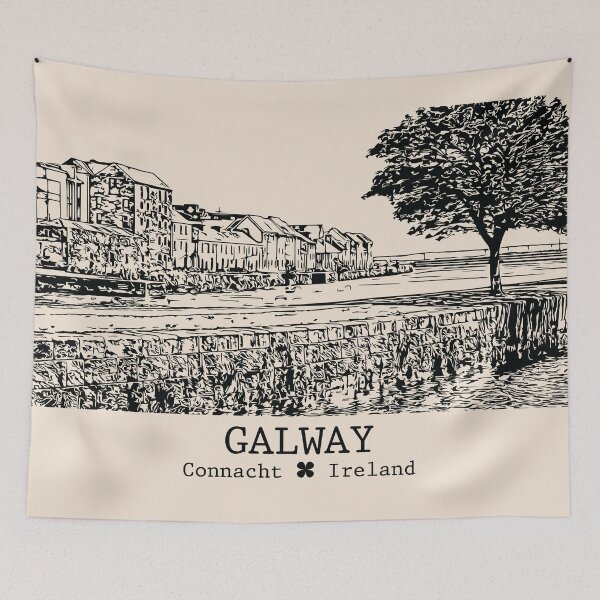 Item preview, Galway IRL - Vintage Ink Cityscape designed and sold by Lakeric.