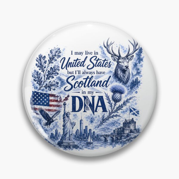 Item preview, USA is Home - Scotland is My DNA designed and sold by SMalcolmDesigns.