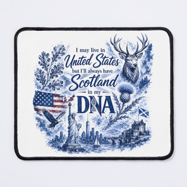 Item preview, USA is Home - Scotland is My DNA designed and sold by SMalcolmDesigns.