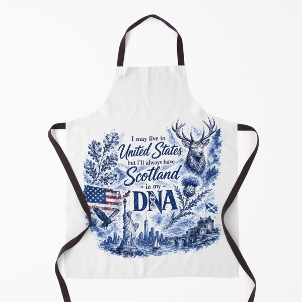 Item preview, USA is Home - Scotland is My DNA designed and sold by SMalcolmDesigns.