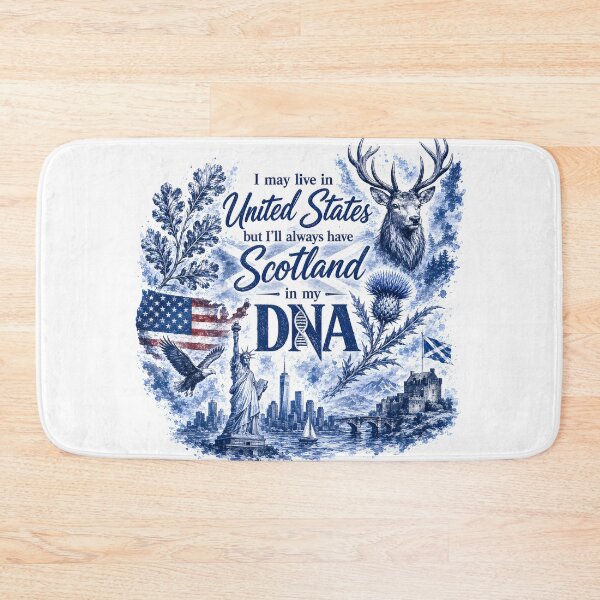 Item preview, USA is Home - Scotland is My DNA designed and sold by SMalcolmDesigns.