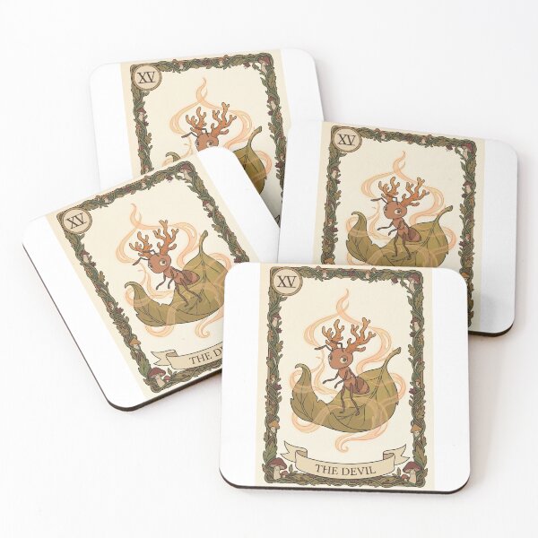 Item preview, Devil Mushroom Tarot Card Cordyceps Art designed and sold by SMARTKIT  DESIGNAGENCY.