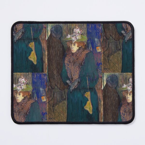 Item preview, Elegant Lady in Green Fur Coat designed and sold by artofuniverse.