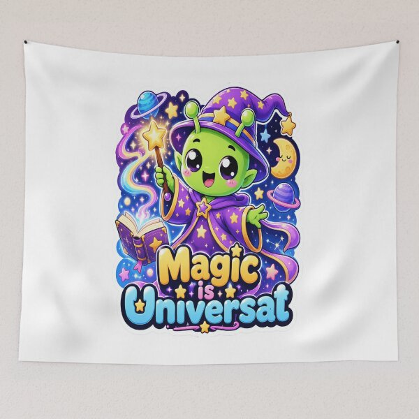 Item preview, Magic Is Universal Alien Wizard designed and sold by Ruamid.