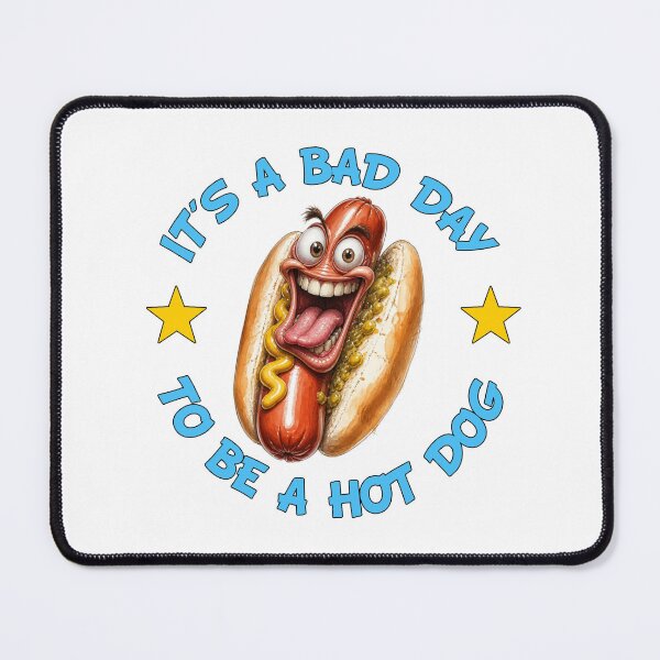 Item preview, It's a Bad Day To Be a Hot Dog - Cartoon Illustration designed and sold by Wilcox PhotoArt.