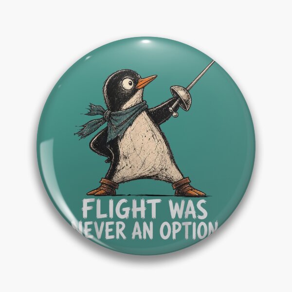 Item preview, Flight was Never an Option Penguin Sarcastic Dark Humor designed and sold by ArleneRowe.