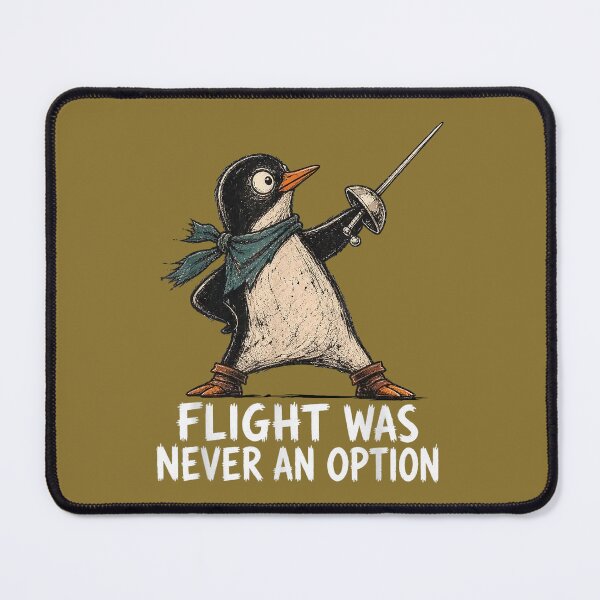 Item preview, Flight was Never an Option Penguin Sarcastic Dark Humor designed and sold by ArleneRowe.