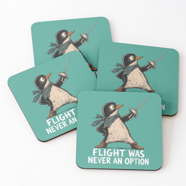 Item preview, Flight was Never an Option Penguin Sarcastic Dark Humor designed and sold by ArleneRowe.